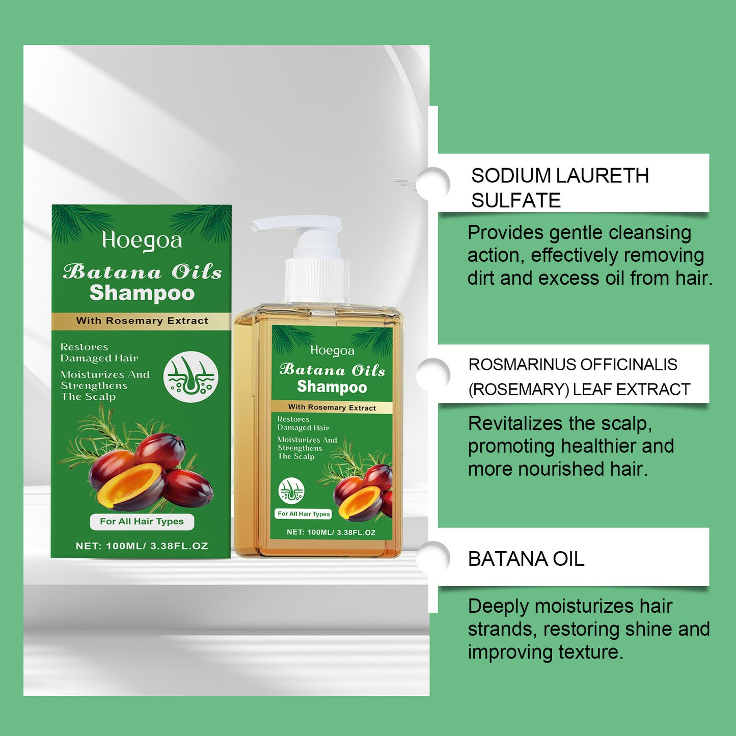 Hair Care Cleansing Shampoo Smooth Rosemary