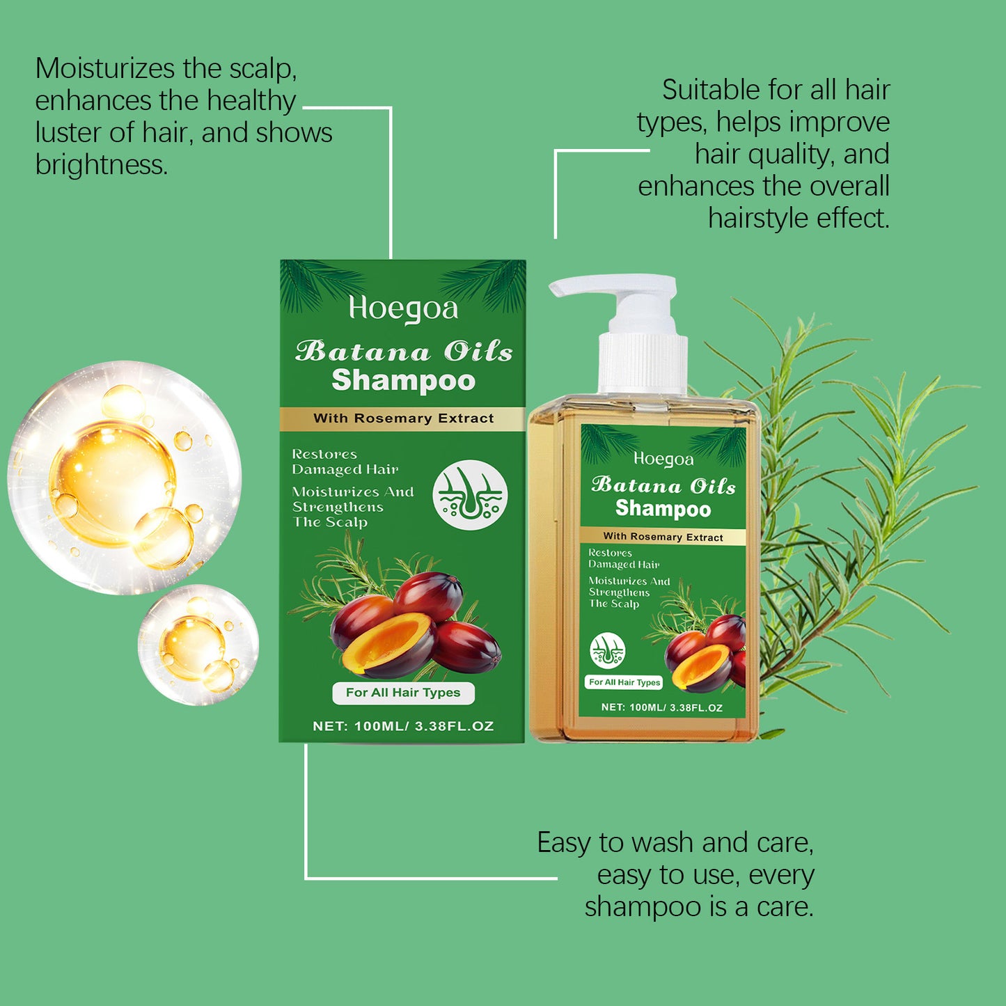 Hair Care Cleansing Shampoo Smooth Rosemary